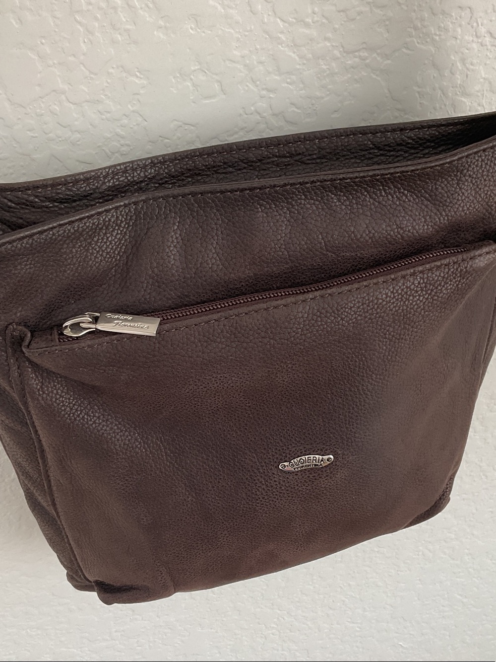 CUOIERIA FIORENTINA Dark Brown Leather Crossbody Bag - Classic Everyday Carry - Picture 5 of 16